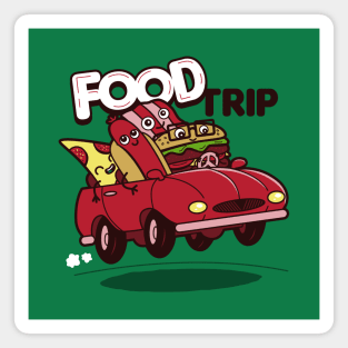 Funny Cute Original Kawaii Junk Food Road Trip Cute Meme For Foodies Magnet